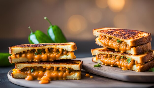 Bombay Masala Chile Cheese Toasties