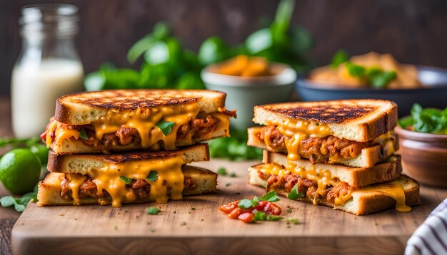 Bombay Masala Chile Cheese Toasties