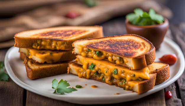 Bombay Masala Chile Cheese Toasties