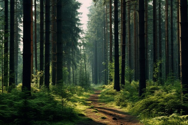 Bomen en bosachtergrond