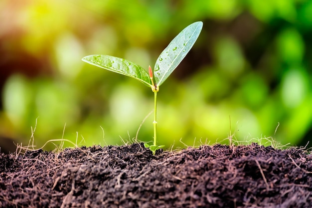 Bomen groeien Bedrijfsgroeiconcept Voortzetting van investeringen en winstgevendheid Verwachting van winstgevendheid is tastbaarEen solide basissector blijft duurzaamBoom groeit