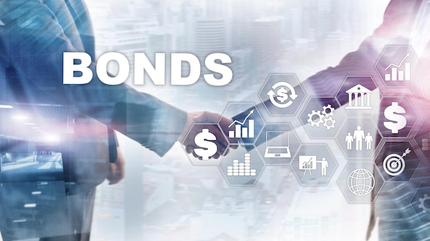 Bond Finance Banking Technology Business concept Electronic Online Trade Market Network