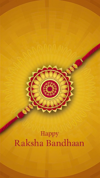 이 활기찬 Raksha Bandhan 축하 카드와 함께 보호의 유대