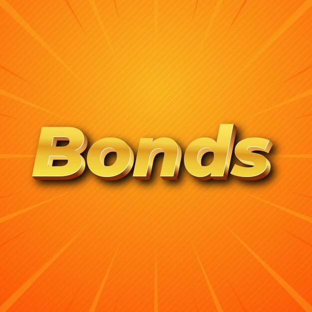 Bonds text effect gold jpg attractive background card photo confetti