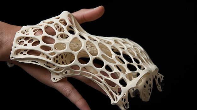 bone 3d printed bones illustration equipment medicine surgery dimensional transplant implant bone 3d printed bones ai generated