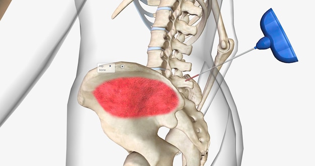 Photo bone marrow biopsy external view