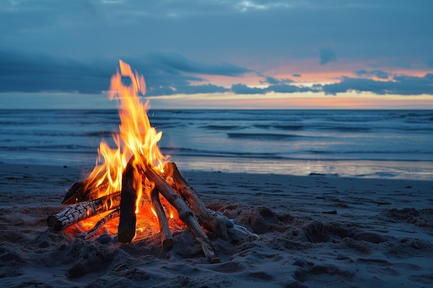 Bonfire on the beach