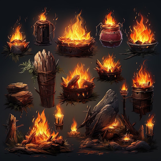 Bonfire Game Assets