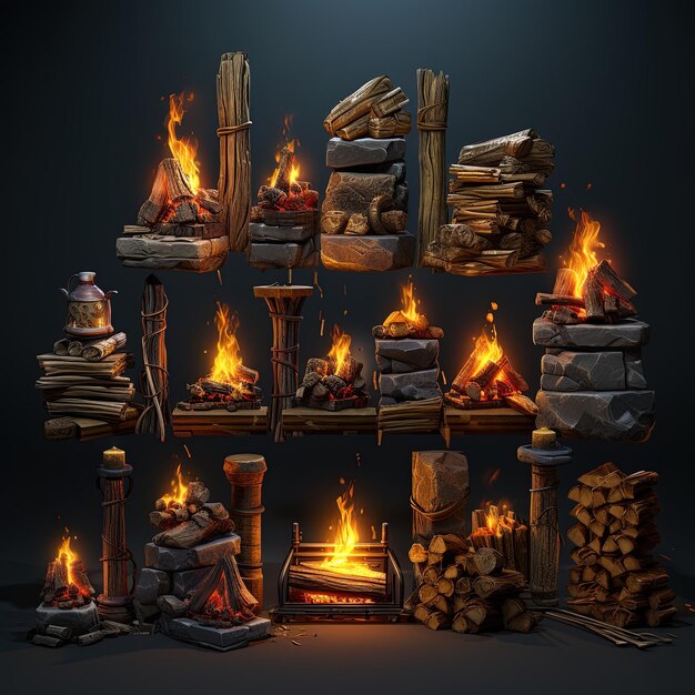 Bonfire Game Assets