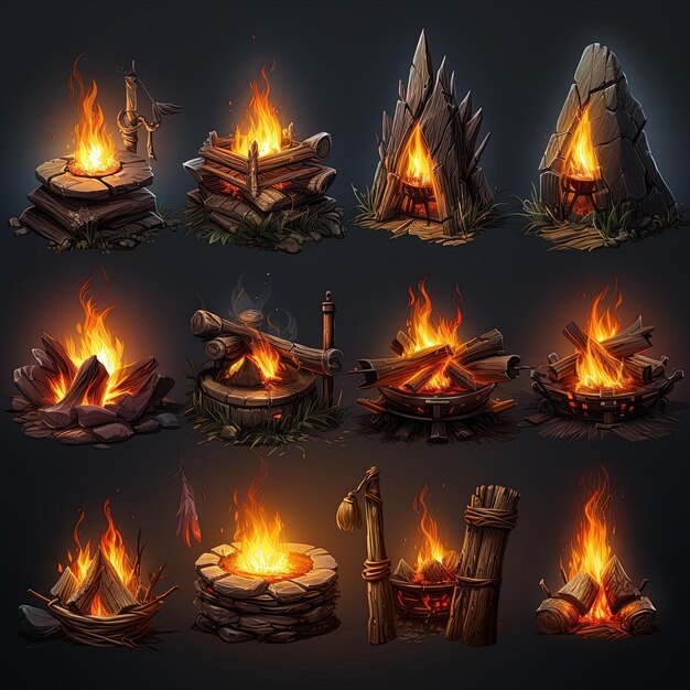 Bonfire Game Assets