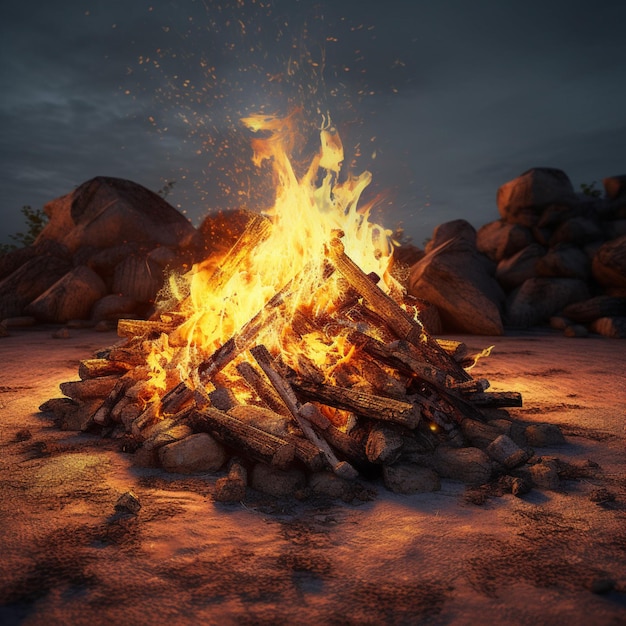 Bonfire high quality 4k ultra hd hdr