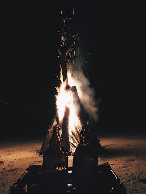 Bonfire at night