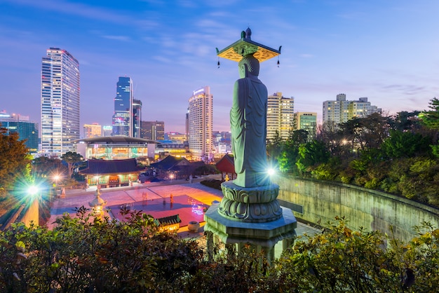 Foto tempio di bongeunsa in corea del sud