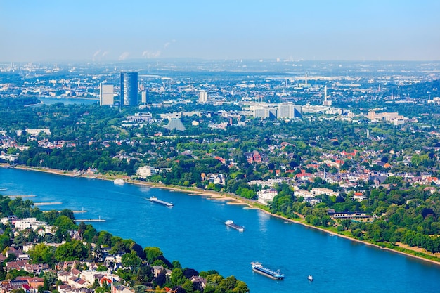 Bonn voorstad luchtfoto duitsland