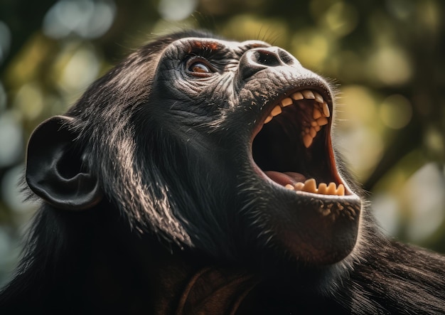 Photo the bonobo is an omnivorous frugivore