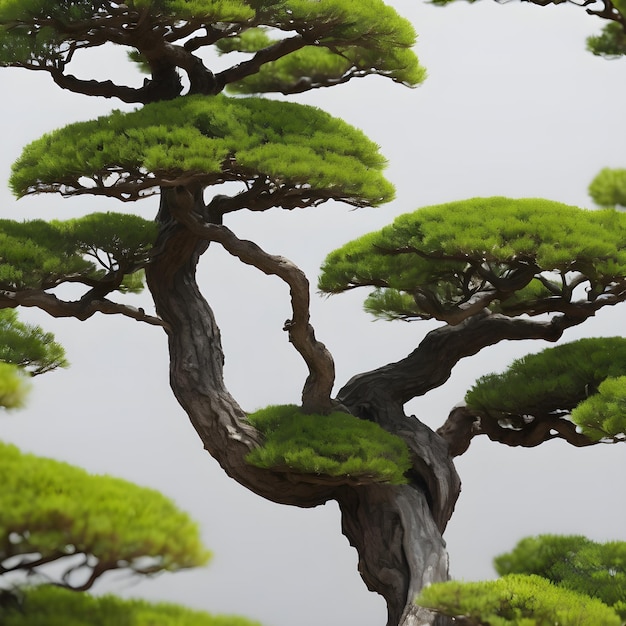 Foto lo sfondo dei bonsai è molto figo