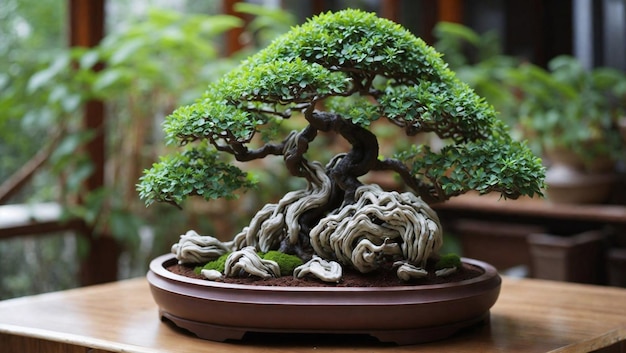 Foto bonsai boom behang nieuw