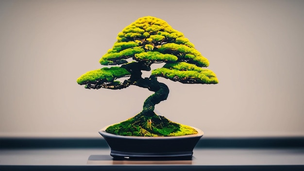 Bonsai in a ceramic pot