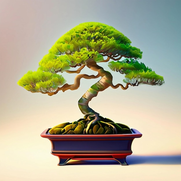 Bonsai in a ceramic pot