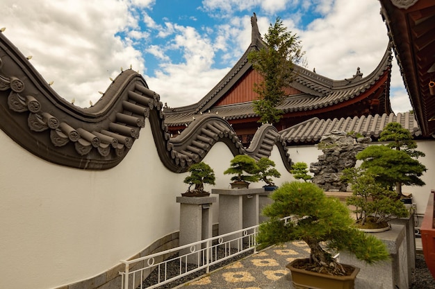 Bonsai garden in Montreal Botanical Garden, Quebec, Canada