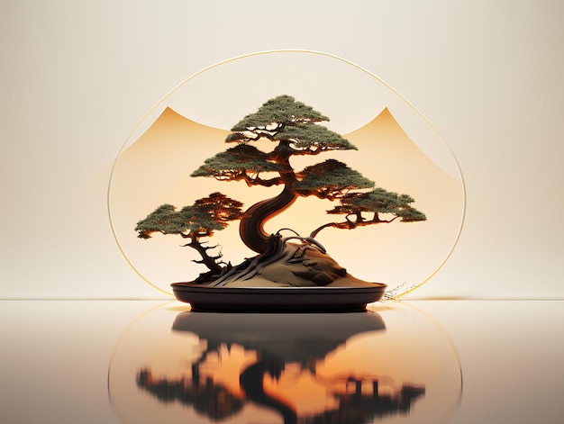 Bonsai Japanse smaak Japanse traditionele cultuur hoog