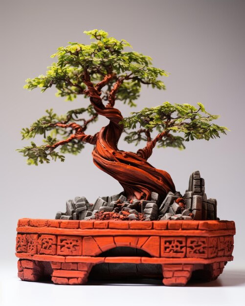 bonsai pots are made of bricks