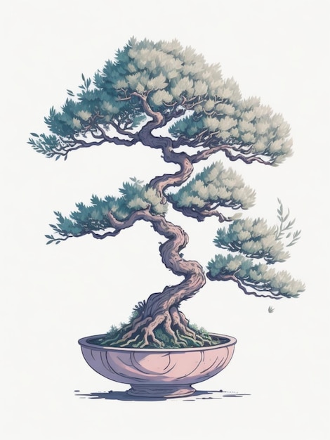 bonsai Tree in a animation po