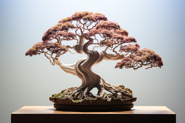 Foto albero bonsai su un tavolo