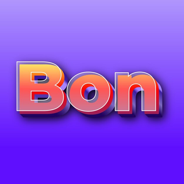 BonText effect JPG gradient purple background card photo