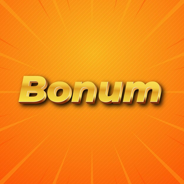 Bonum text effect gold jpg attractive background card photo confetti