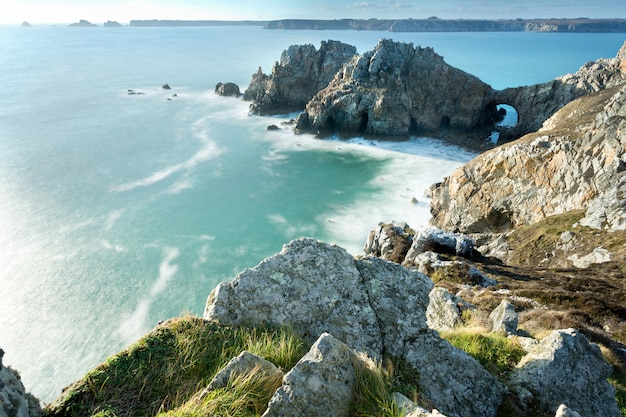 Boog van Anse DE Dinan in Crozon, Bretagne, Frankrijk