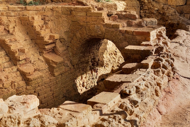 Boog van de Grote Oven in de archeologische vindplaats Morgantina