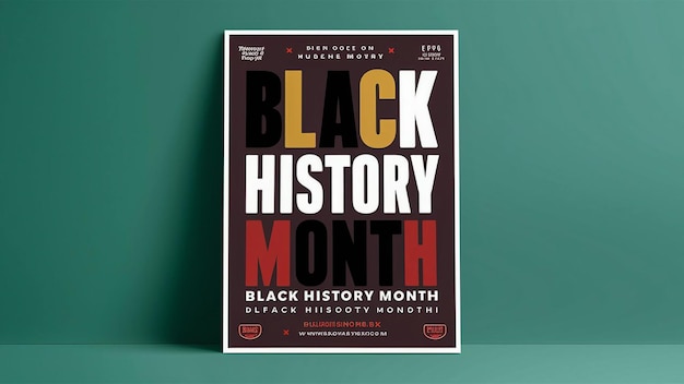 Foto un libro sul mese della storia nera in fondo al mese mese