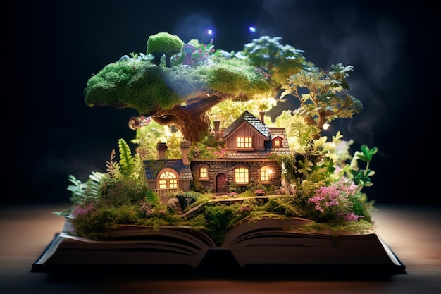 Book and character of fairytale