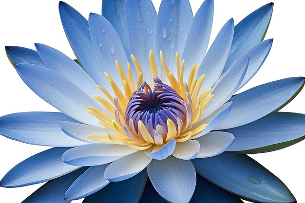 Book Cover Design Delicate Petals of Blue Water Lily