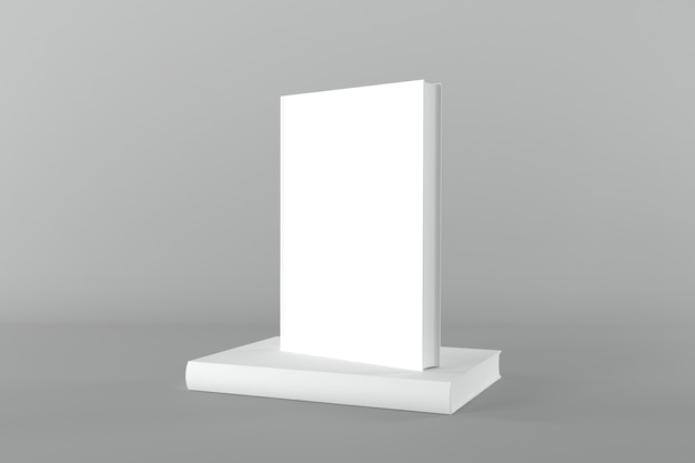 book cover mockup 3d rendering illustration