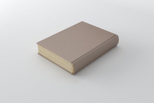 Photo book cover mockup 3d rendering illustration