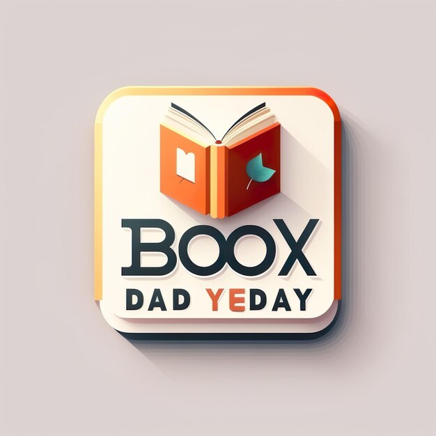 사진 ai로 만든 books company의 book day 일러스트레이션 로고 아이디어 생성