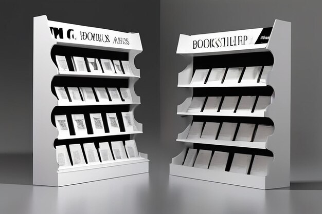 Photo book display mockup set