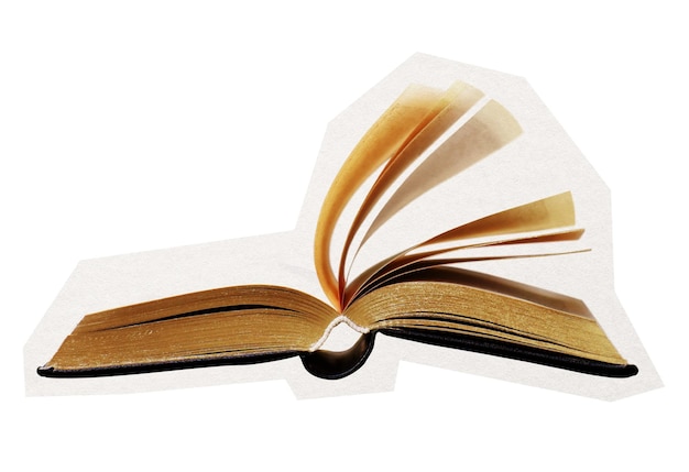 Книга образование png коллаж элемент наклейки прозрачный фон