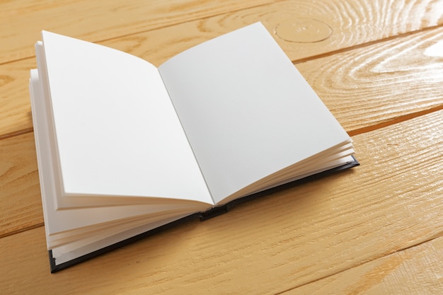 Book on the old Wooden table