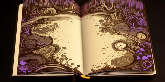 A book opened to the page with the title'the word magic'on it