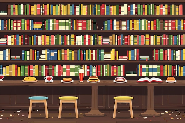 книжная полка с книгой внизу