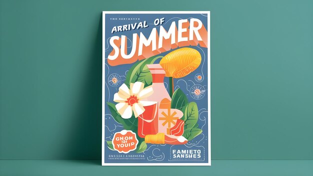 a book that says welcome of summer is on a green background