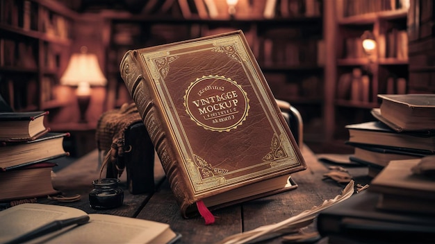 a book titled vintage hockey is on a table