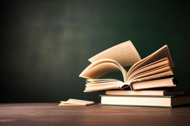 A book on top of a pile of books