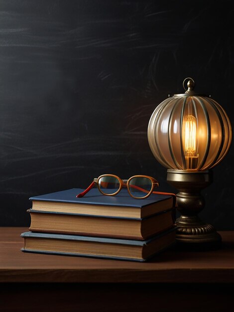 a book with a apple on it and a book on the table