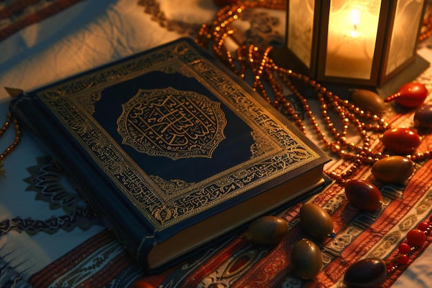 a book with arabic writing on the top of it