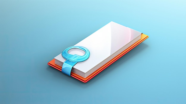 a book with a blue ribbon on it is open to a page that says " the book ".