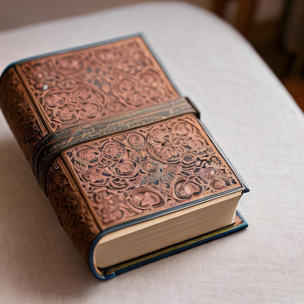 A book with a brown cover that says'the word " on it.